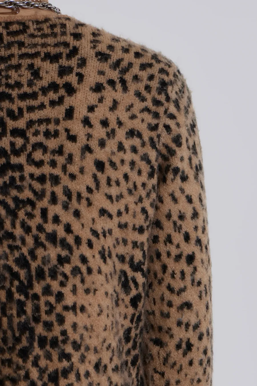 Jaded London Knitwear*Leopard Chuck Cardigan