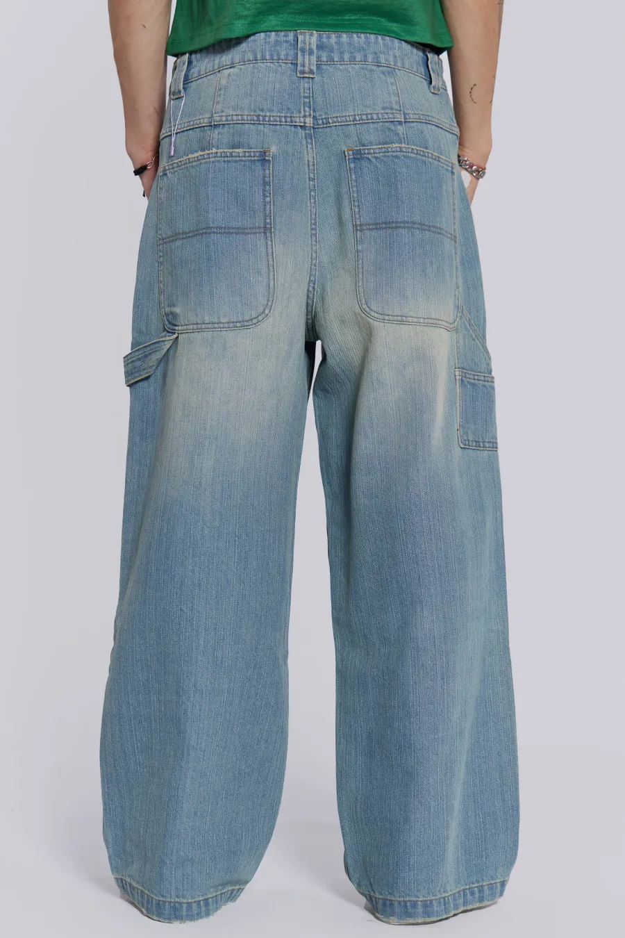 Jaded London Jeans*Light Wash Colossus Carpenter Jeans