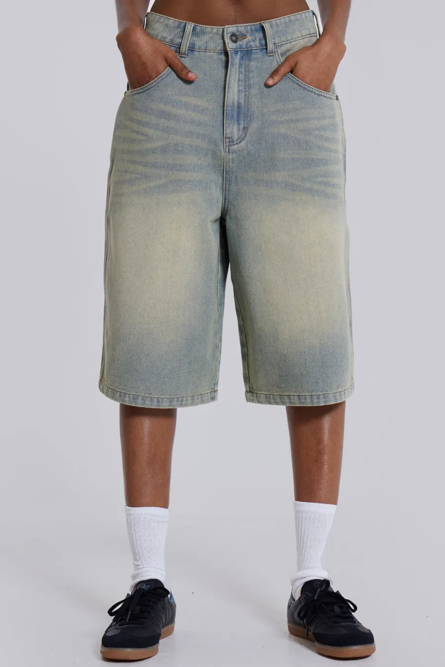Jaded London Jeans*Light Wash Jumbo Jorts