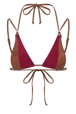 Jaded London New In Beach & Swimwear*Luna Metallic Triangle Bikini Top