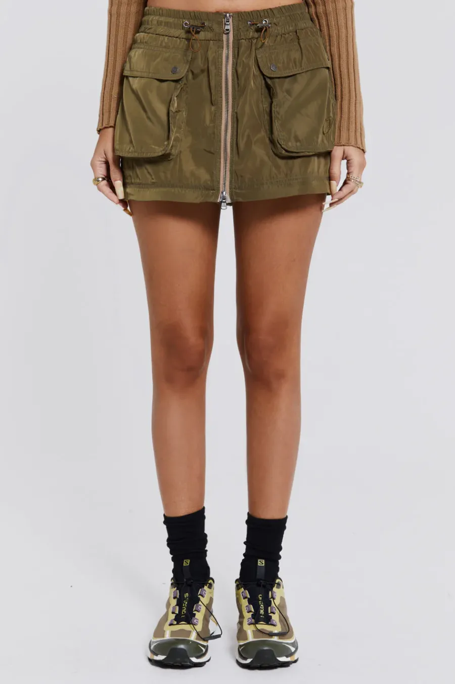 Jaded London Maxi Skirts*Madison 2 In 1 Cargo Maxi Skirt