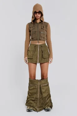 Jaded London Maxi Skirts*Madison 2 In 1 Cargo Maxi Skirt