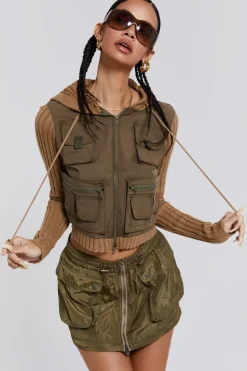 Jaded London Maxi Skirts*Madison 2 In 1 Cargo Maxi Skirt