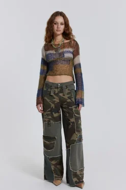 Jaded London Jeans*Magna Camo Distressed Patchwork Jeans