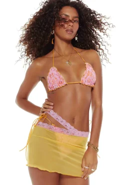 Jaded London Beach Skirts*Make Me Blush Mesh Mini Skirt