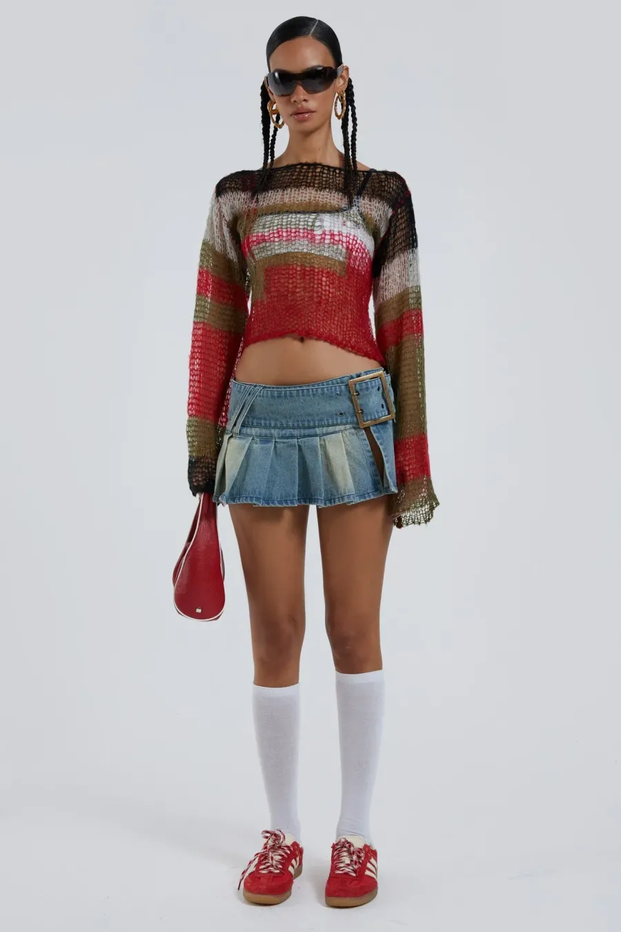 Jaded London Knitwear*Mercer Backless Shredded Knit
