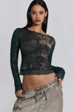 Jaded London Long Sleeve Tops*Mixa Long Sleeve Floral Top