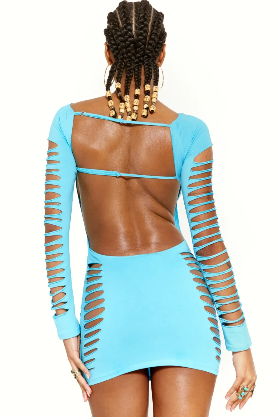 Jaded London Beach Dress*Montego Dress In Tango Aqua