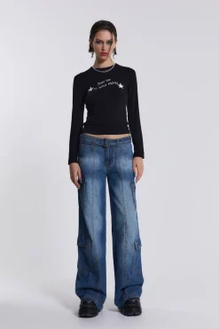 Jaded London Long Sleeve Tops*Movie Star Long Sleeve Top