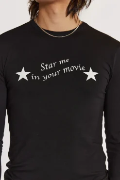 Jaded London T-Shirts*Movie Star Long Sleeve Top
