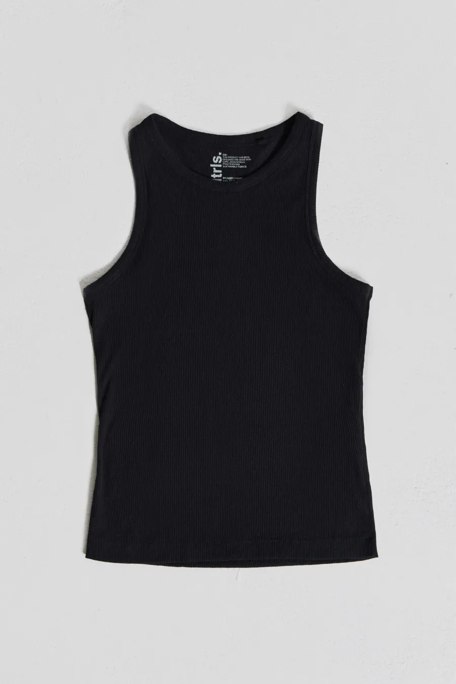 Jaded London *Ntrls Black Rib Vest