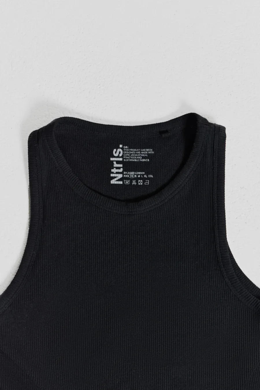 Jaded London *Ntrls Black Rib Vest
