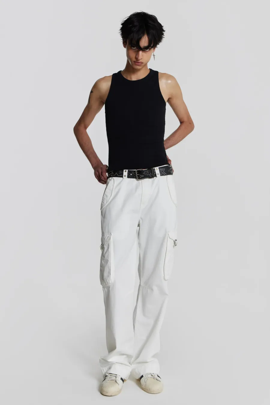 Jaded London *Ntrls Black Rib Vest
