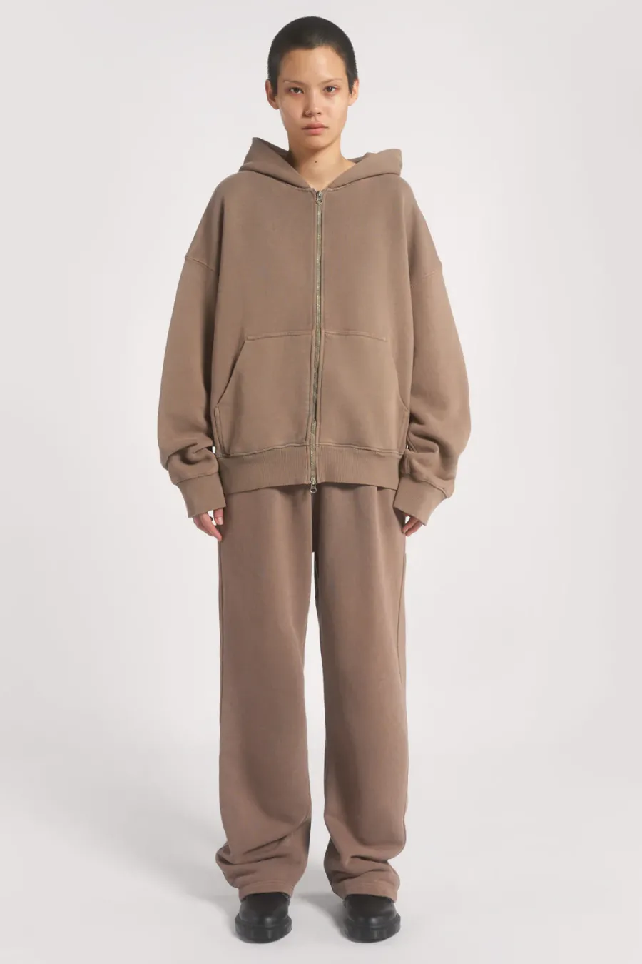 Jaded London Hoodies & Sweatshirts*Ntrls Clay Oversized Zip Through Hoodie