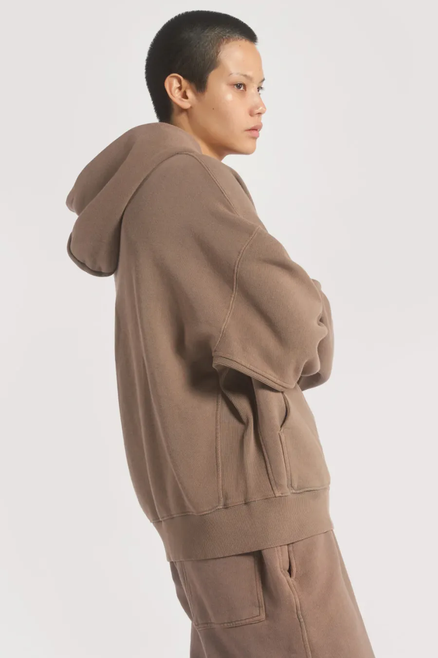 Jaded London Hoodies & Sweatshirts*Ntrls Clay Oversized Zip Through Hoodie