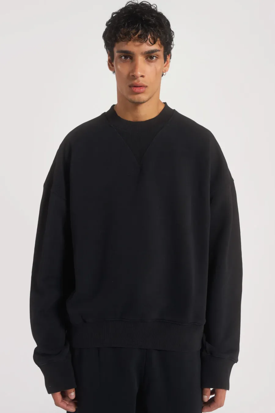 Jaded London *Ntrls Dust Black Crew Neck Sweatshirt