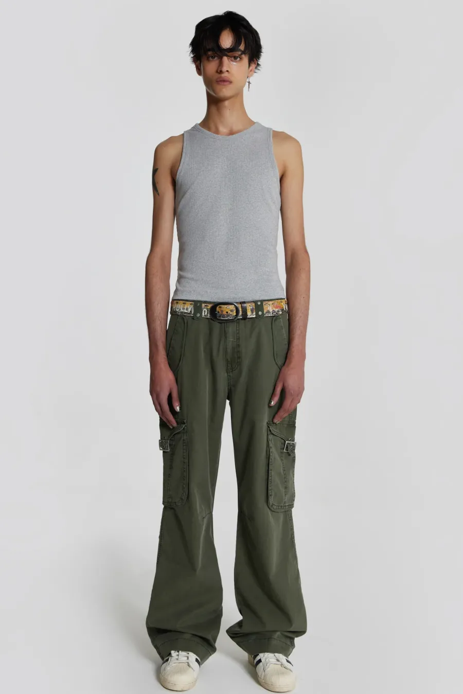 Jaded London *Ntrls Grey Rib Vest