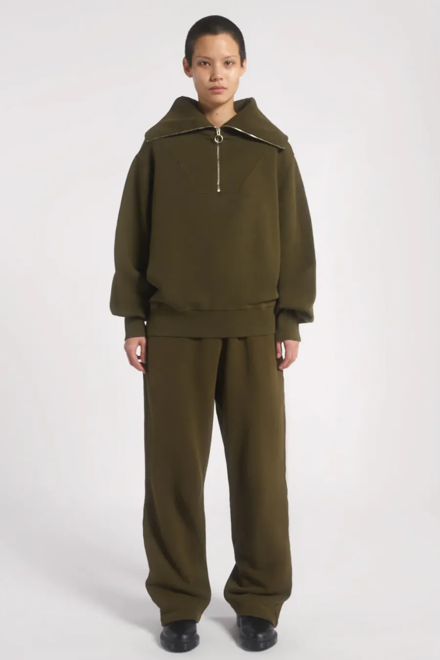 Jaded London *Ntrls Moss Quarter Zip Sweatshirt