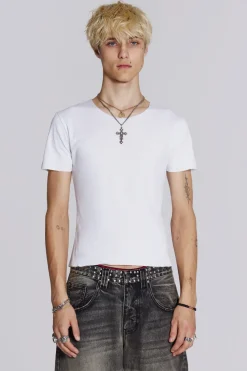 Jaded London *Ntrls White Rib Tee