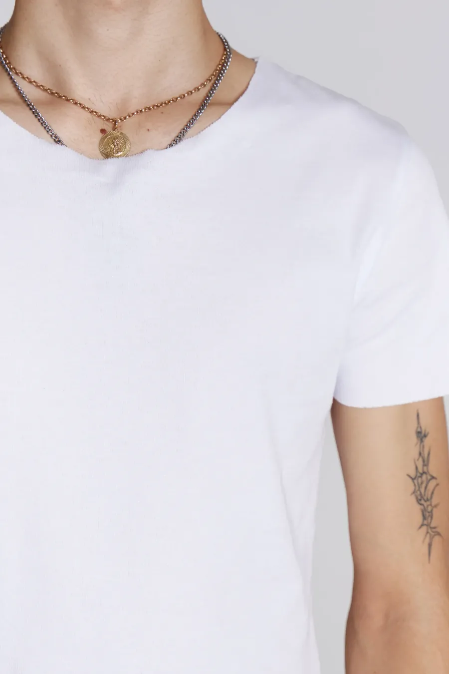 Jaded London *Ntrls White Rib Tee