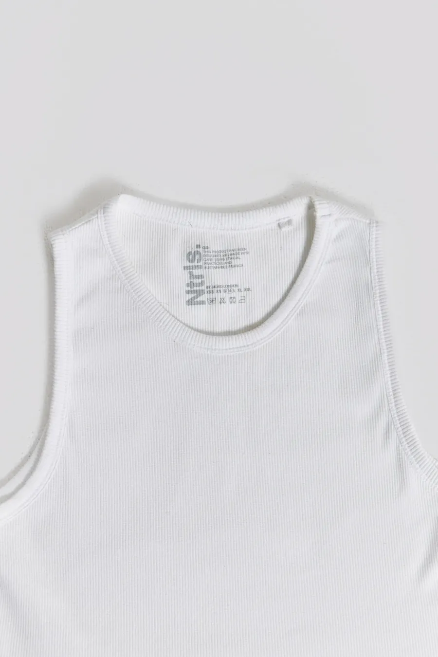 Jaded London *Ntrls White Rib Vest