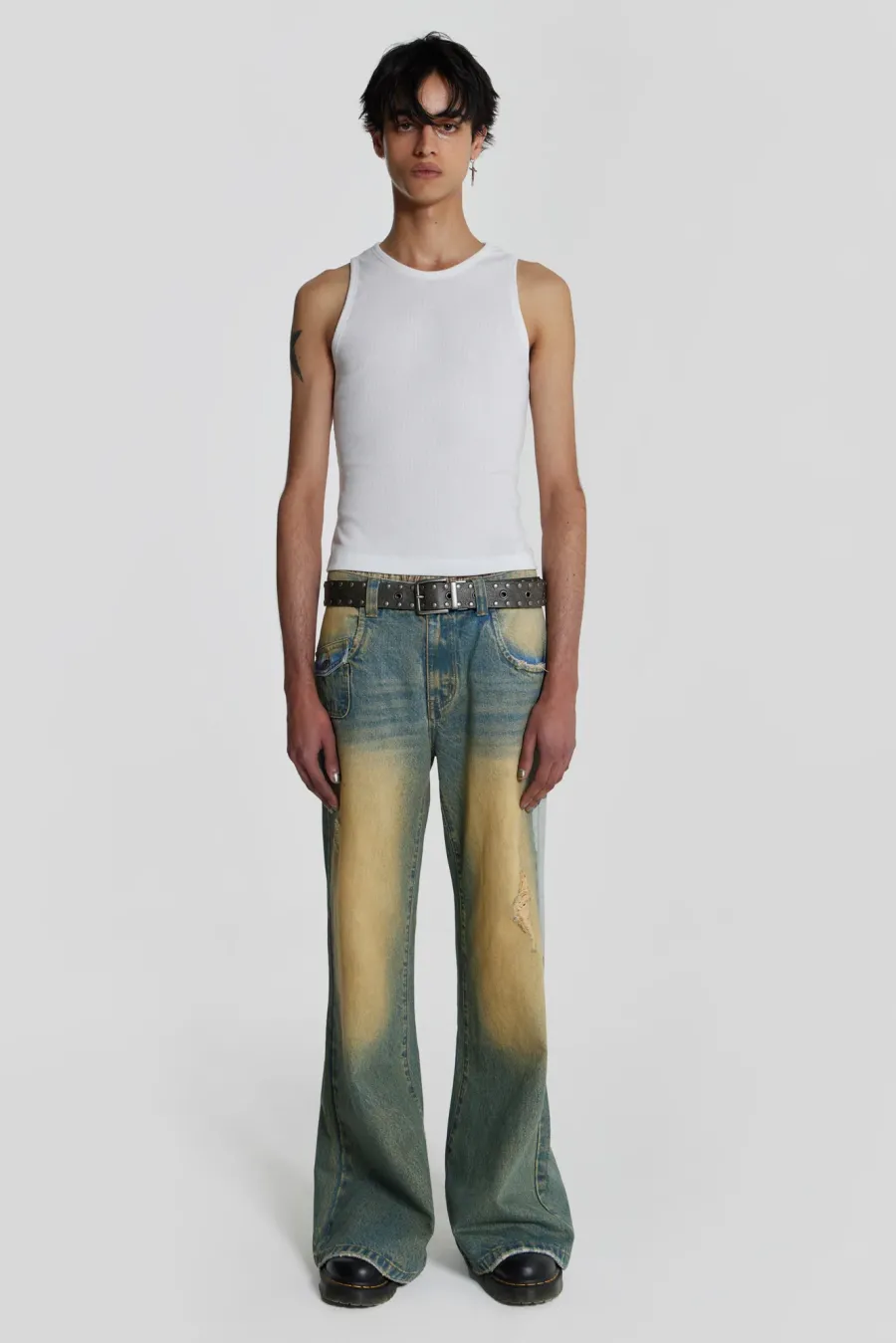 Jaded London *Ntrls White Rib Vest