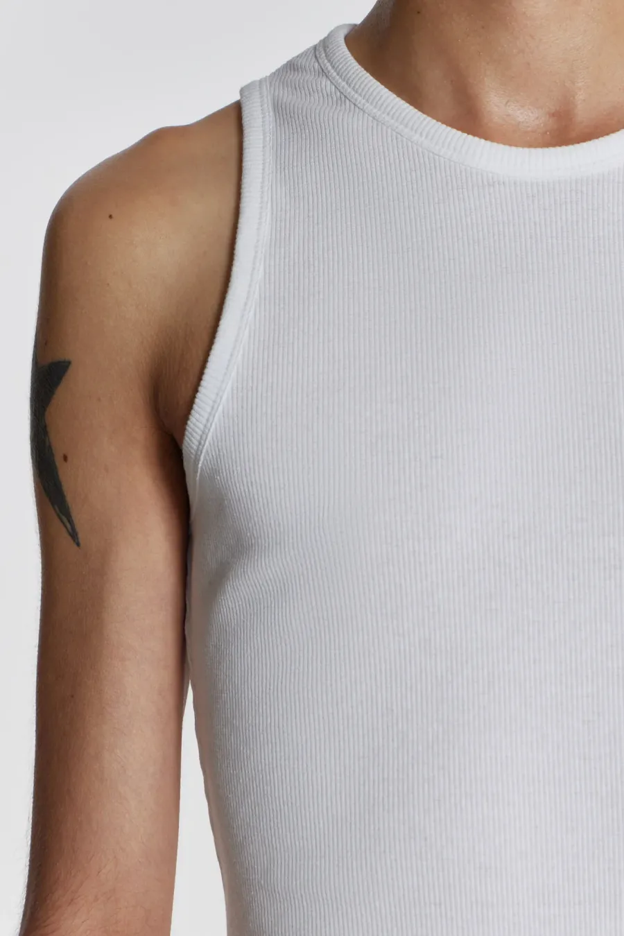 Jaded London *Ntrls White Rib Vest