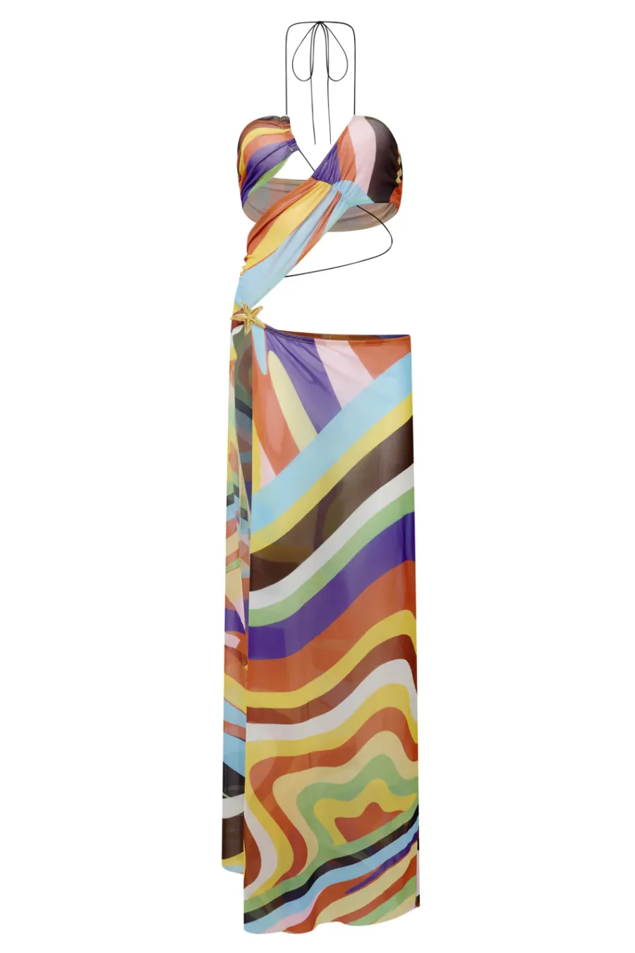 Jaded London Maxi Dresses*Oliana Draped Maxi Dress