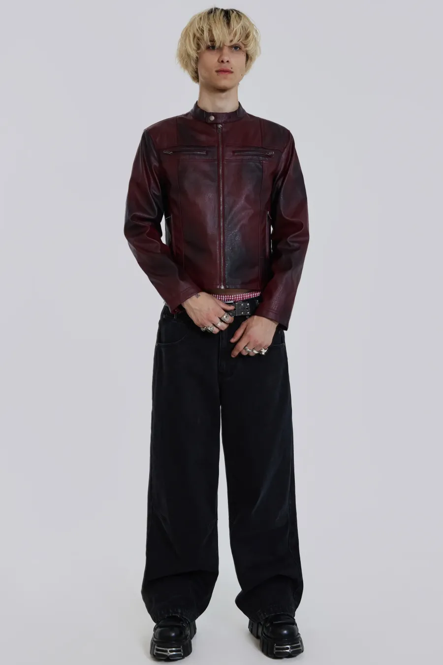 Jaded London *Oxblood Piston Jacket