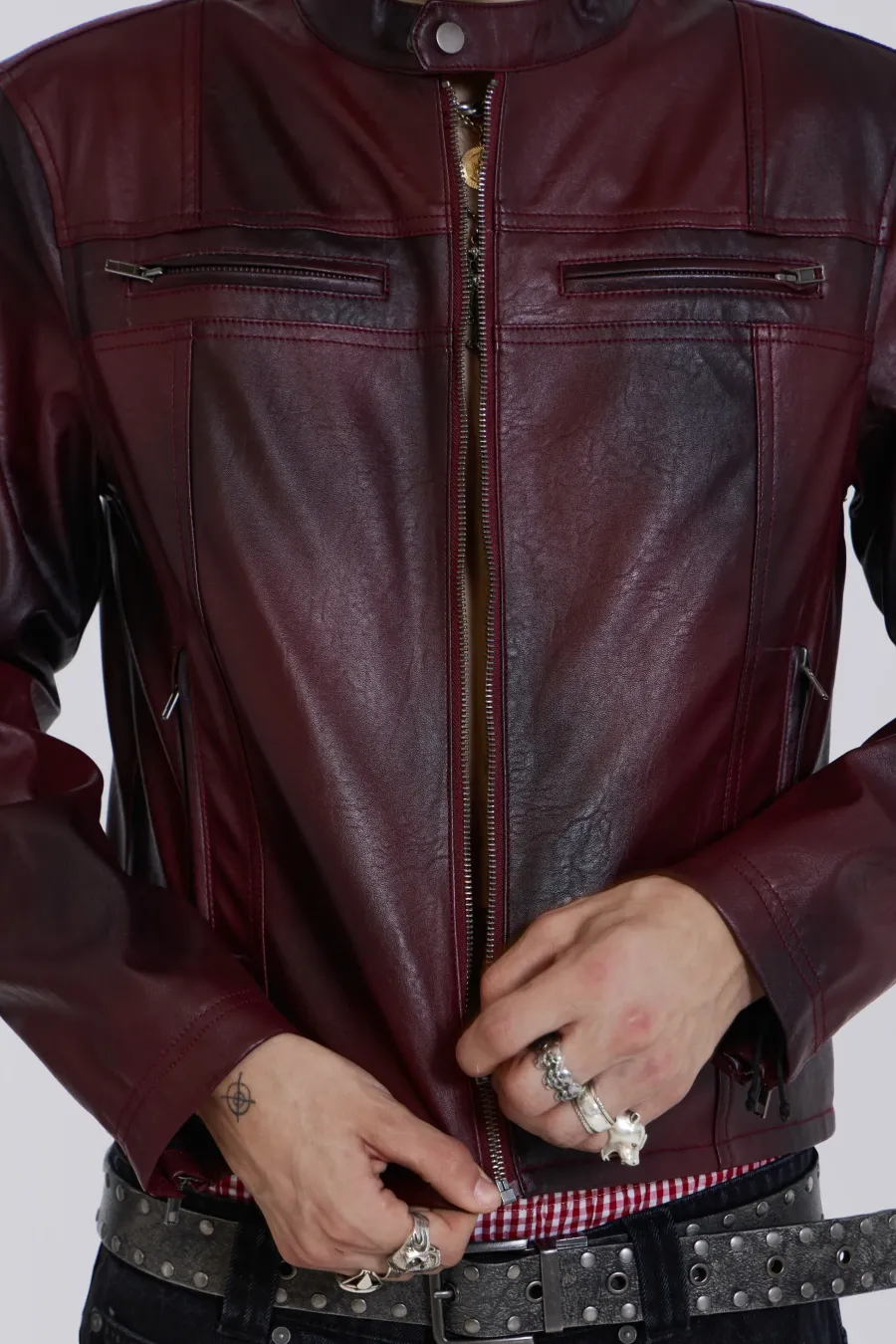 Jaded London *Oxblood Piston Jacket
