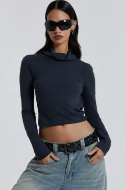 Jaded London Long Sleeve Tops*Party In The Back Backless Top