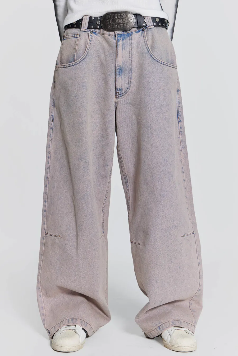 Jaded London Jeans*Pink Wash Acid Colossus Baggy Jeans
