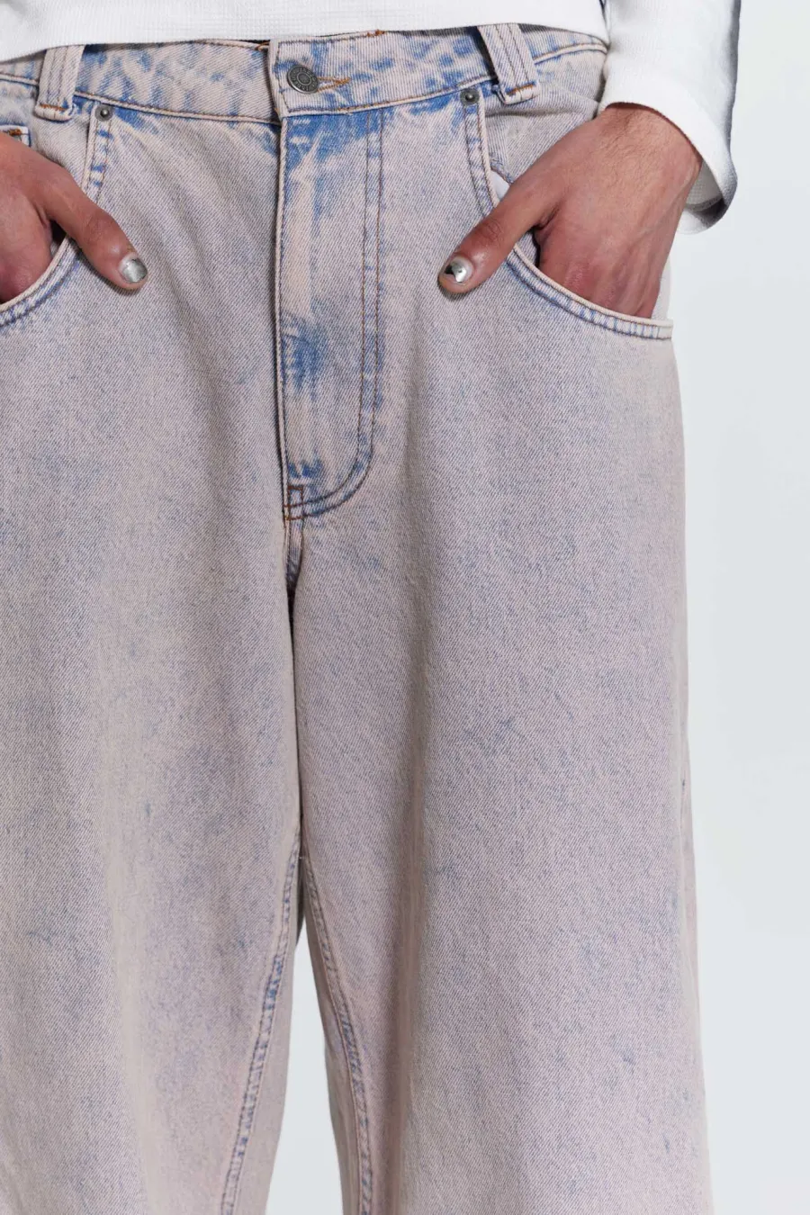 Jaded London Jeans*Pink Wash Acid Colossus Baggy Jeans