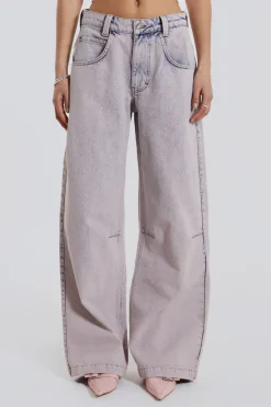 Jaded London Jeans*Pink Wash Acid Colossus Baggy Jeans