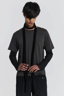Jaded London T-Shirts*Pitch Double Layer Tee