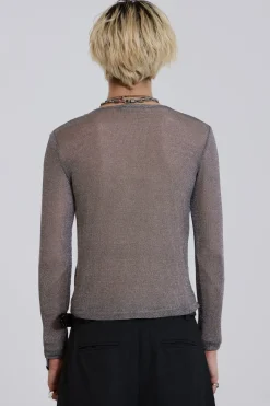 Jaded London T-Shirts*Platinum Mesh Knit