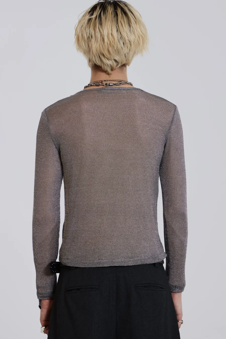 Jaded London T-Shirts*Platinum Mesh Knit