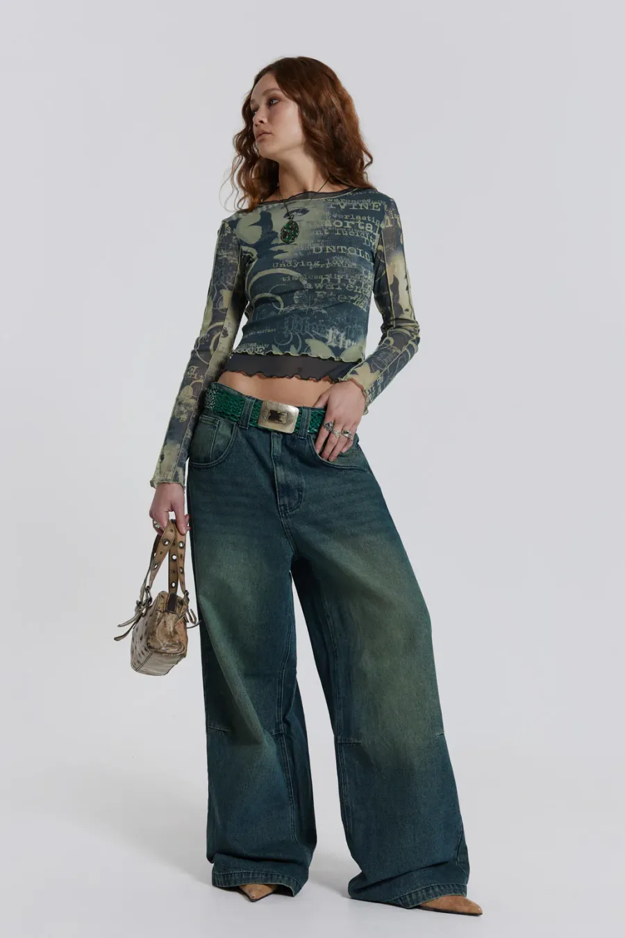 Jaded London Long Sleeve Tops*Primavera Mesh Long Sleeve Top