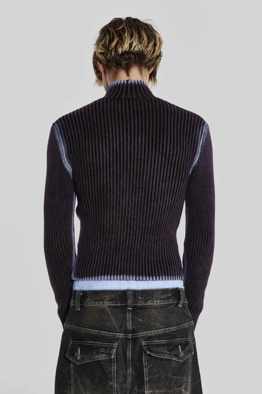 Jaded London *Purple Acid Lucid Knit Track Top