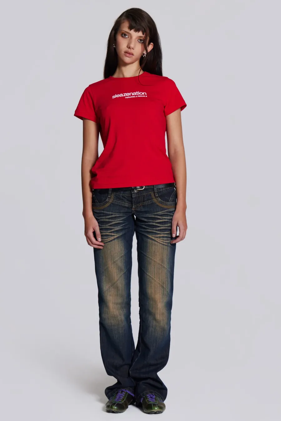 Jaded London T-Shirts*Red How Are You? Tee