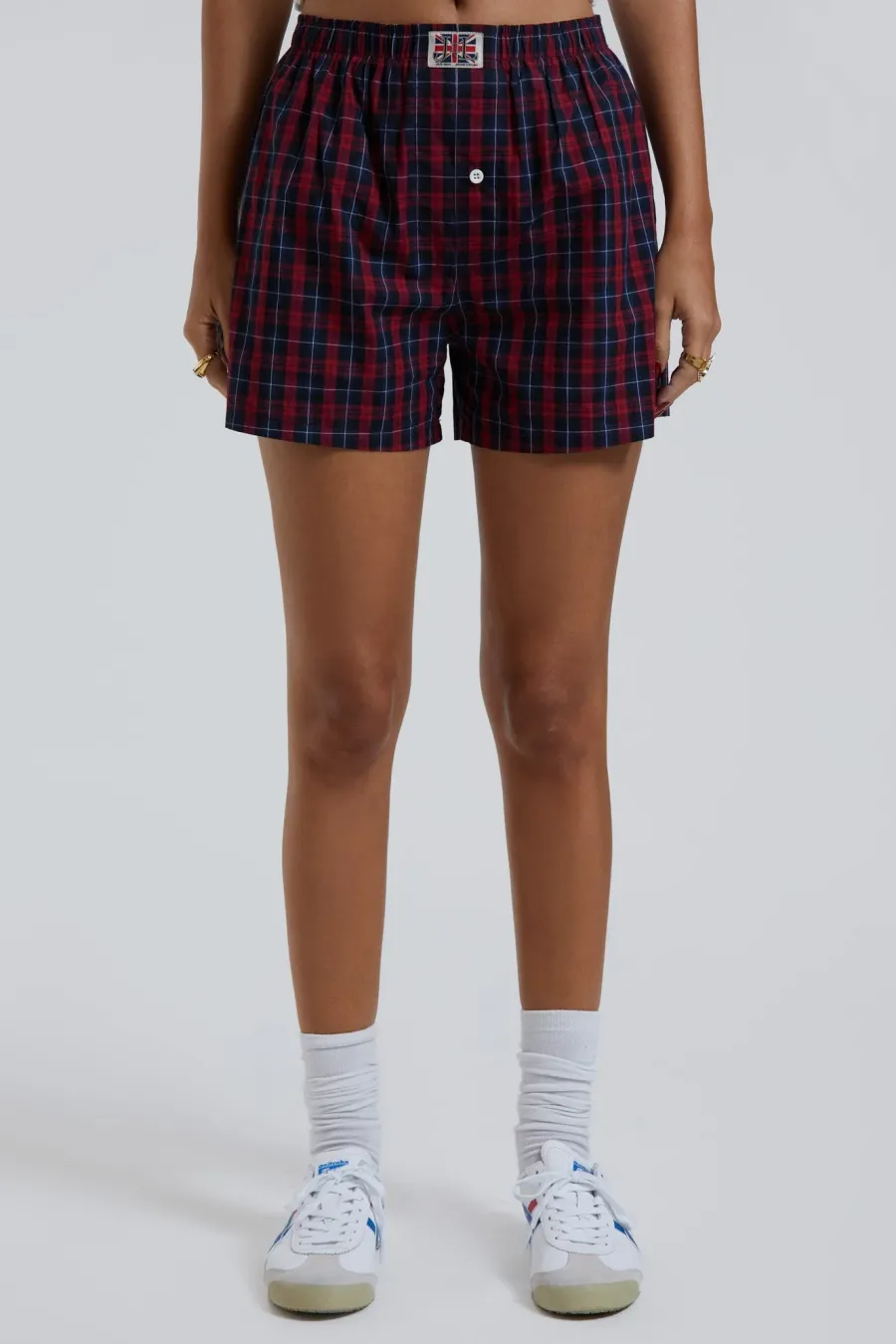 Jaded London Shorts & Jorts*Red Tartan Boxer Short