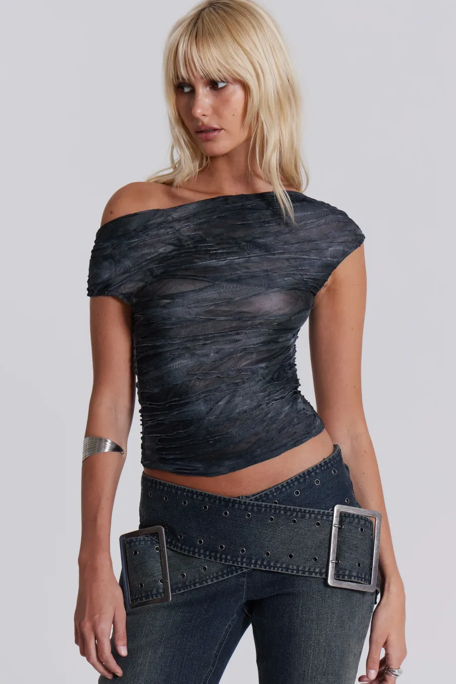 Jaded London Crop Tops*Reign Asymmetric Top