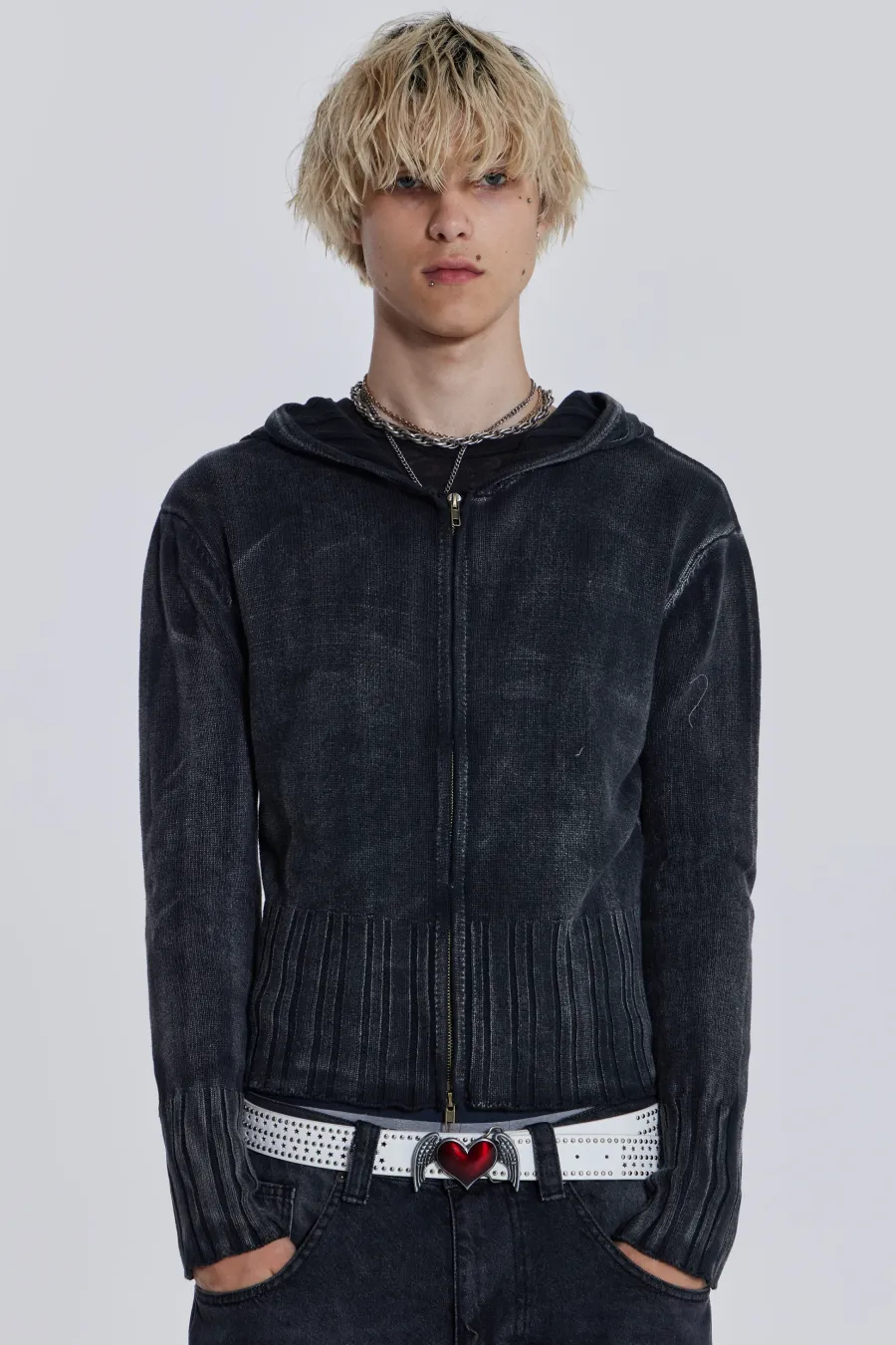 Jaded London Knitwear*Relic Knit Hoodie