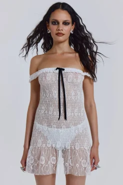 Jaded London Mini Dresses*Rita Mini Dress In White