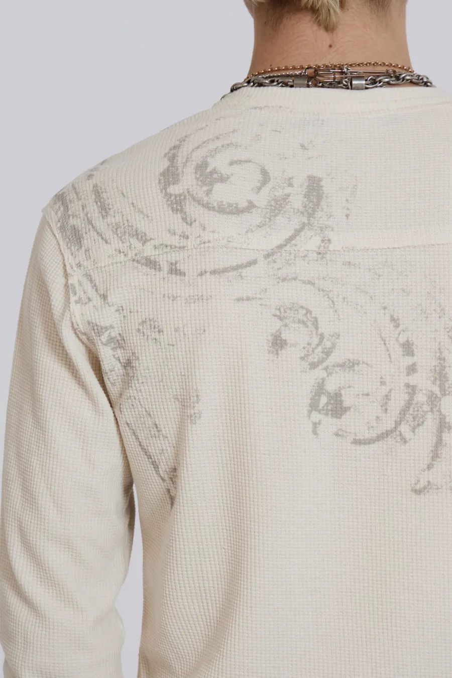 Jaded London T-Shirts*Sanctified Waffle Henley