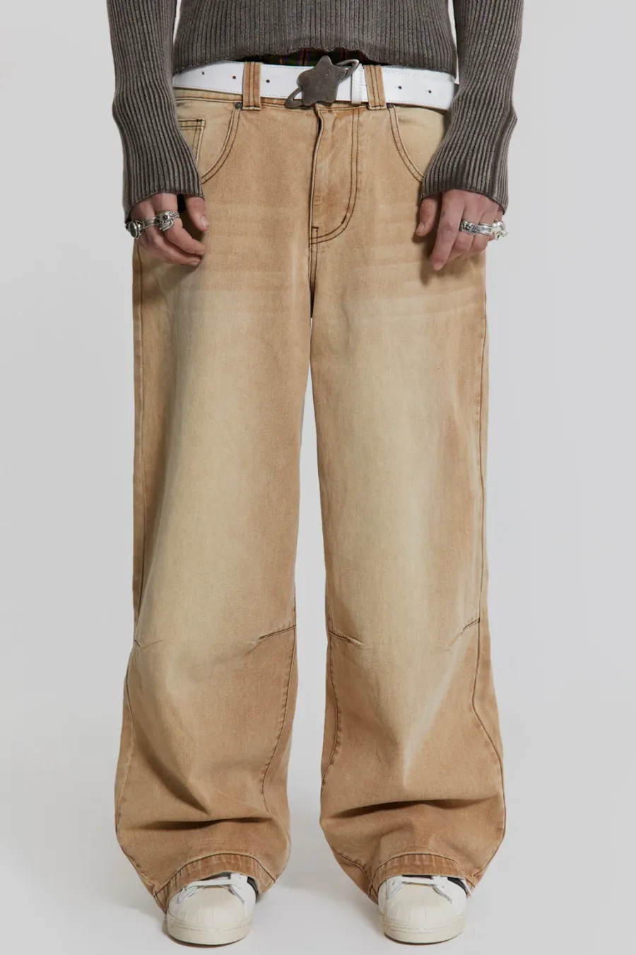 Jaded London Colossus Jeans*Sand Colossus Baggy Jeans