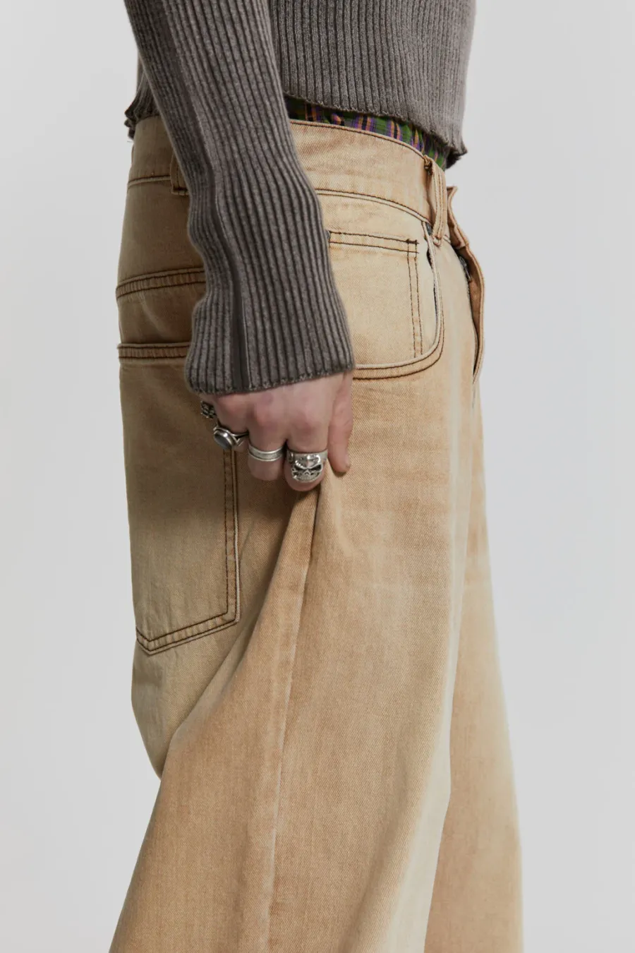 Jaded London Colossus Jeans*Sand Colossus Baggy Jeans
