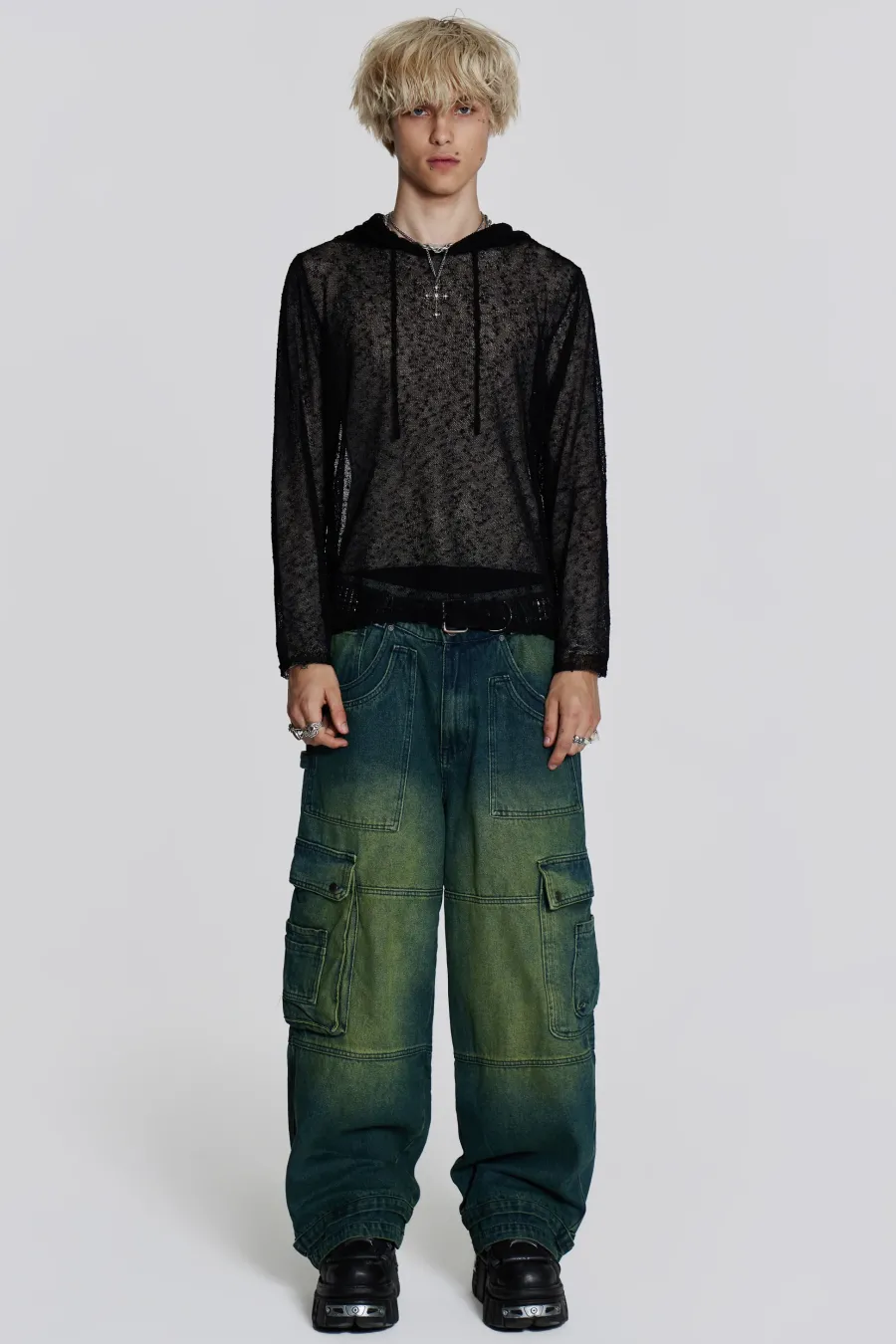 Jaded London Colossus Jeans*Sandblast Monster Cargo Jeans