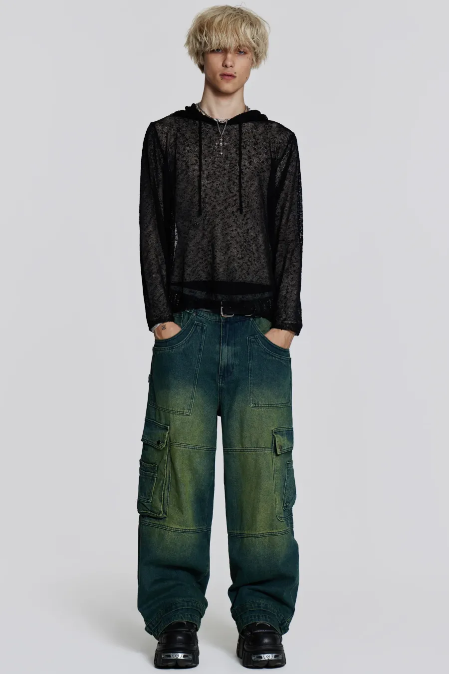 Jaded London Colossus Jeans*Sandblast Monster Cargo Jeans