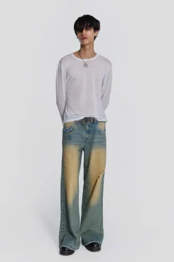 Jaded London Bootcut Jeans*Sandwash Blaze Jean